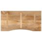 Preview: Schreibtischplatte mit Aussparung 110x60x2,5cm Massivholz Mango