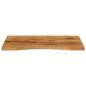 Preview: Schreibtischplatte mit Aussparung 100x60x2,5cm Massivholz Mango