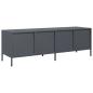 Preview: ARDEBO.de - TV-Schrank Anthrazit 135x39x43,5 cm Kaltgewalzter Stahl
