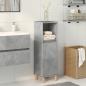 Preview: ARDEBO.de - Badschrank Betongrau 30x30x100 cm Holzwerkstoff