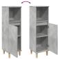 Preview: Badschrank Betongrau 30x30x100 cm Holzwerkstoff