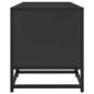 Preview: TV-Schrank Schwarz 100x35x41 cm Holzwerkstoff und Metall