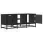Preview: TV-Schrank Schwarz 100x35x41 cm Holzwerkstoff und Metall