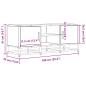 Preview: TV-Schrank Schwarz 100x35x41 cm Holzwerkstoff und Metall