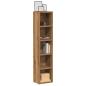 Preview: ARDEBO.de - CD-Regale 2 Stk. Artisan-Eiche 21x16x93,5 cm Holzwerkstoff