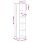 Preview: CD-Regale 2 Stk. Artisan-Eiche 21x16x93,5 cm Holzwerkstoff