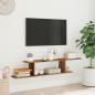 Preview: TV-Wandregal Altholz-Optik 125x18x23 cm Holzwerkstoff