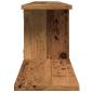Preview: TV-Wandregal Altholz-Optik 125x18x23 cm Holzwerkstoff