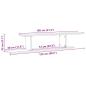 Preview: TV-Wandregal Altholz-Optik 125x18x23 cm Holzwerkstoff