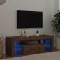 Preview: ARDEBO.de - TV-Schrank mit LED Artisan-Eiche 120x36,5x40 cm Holzwerkstoff