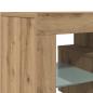 Preview: TV-Schrank mit LED Artisan-Eiche 120x36,5x40 cm Holzwerkstoff
