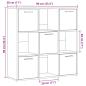 Preview: Bücherregal Artisan-Eiche 90x28x90 cm Holzwerkstoff