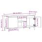 Preview: TV-Schrank Artisan-Eiche 102x35x50 cm Holzwerkstoff