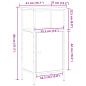 Preview: Nachttisch Artisan-Eiche 41x31x80 cm Holzwerkstoff