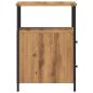 Preview: Nachttisch Artisan-Eiche 34x35,5x50 cm Holzwerkstoff