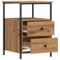 Preview: Nachttisch Artisan-Eiche 34x35,5x50 cm Holzwerkstoff