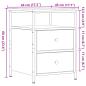 Preview: Nachttische 2 Stk. Artisan-Eiche 44x45x60 cm Holzwerkstoff
