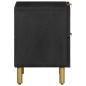 Preview: Nachttische 2 Stk. Schwarz 40x33x46 cm Massivholz Mango