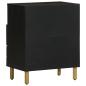 Preview: Nachttisch Schwarz 50x33x62 cm Holzwerkstoff
