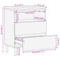 Preview: Nachttisch Schwarz 50x33x62 cm Holzwerkstoff