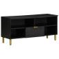 Preview: ARDEBO.de - TV-Schrank Schwarz 100x33x46 cm Holzwerkstoff