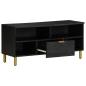 Preview: TV-Schrank Schwarz 100x33x46 cm Holzwerkstoff