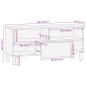 Preview: TV-Schrank Schwarz 100x33x46 cm Holzwerkstoff