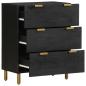Preview: Sideboard Schwarz 60x33x75 cm Holzwerkstoff