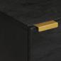 Preview: Nachttische 2 Stk. Schwarz 40x33x46 cm Massivholz Mango