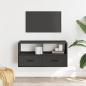 Preview: TV-Schrank Schwarz 80x31x39,5 cm Holzwerkstoff und Metall