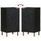 Preview: Sideboard Schwarz 40x33x75 cm Holzwerkstoff