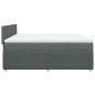 Preview: Boxspringbett mit Matratze Dunkelgrau 180x200 cm Stoff