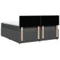 Preview: Boxspringbett mit Matratze Dunkelgrau 180x200 cm Stoff