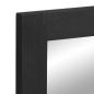 Preview: Badspiegel Schwarz 50x70x2,5 cm Holzwerkstoff und Messing