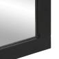Preview: Badspiegel Schwarz 50x70x2,5 cm Holzwerkstoff und Messing