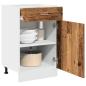 Preview: ARDEBO.de - Schubunterschrank Altholz-Optik 50x46x81,5 cm Holzwerkstoff