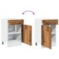 Preview: Schubunterschrank Altholz-Optik 50x46x81,5 cm Holzwerkstoff