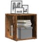 Preview: ARDEBO.de - Beistelltisch Altholz-Optik 33x33x34 cm Holzwerkstoff