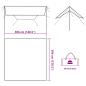 Preview: Tarp Braun 306x306 cm Wasserdicht
