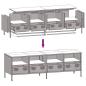 Preview: TV-Schrank Senfgelb 135x39x43,5 cm Kaltgewalzter Stahl
