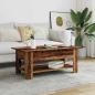 Preview: Couchtisch Altholz-Optik 102x55x42 cm Holzwerkstoff