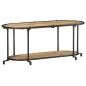 Preview: ARDEBO.de - TV-Regal 100x42x40 cm Raues Mangoholz