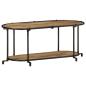 Preview: TV-Regal 100x42x40 cm Raues Mangoholz