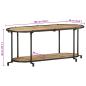 Preview: TV-Regal 100x42x40 cm Raues Mangoholz