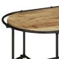 Preview: Couchtisch 110x55x40 cm Raues Mangoholz