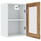 Preview: Hängeschrank Glas Artisan-Eiche 40x31x60 cm Holzwerkstoff