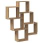 Preview: Würfelregal Artisan-Eiche 78x15x93 cm Holzwerkstoff