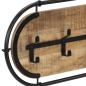 Preview: Wandgarderobe mit 5 Haken Raues Mangoholz