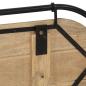 Preview: Wandgarderobe mit 5 Haken Raues Mangoholz