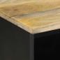 Preview: TV-Schrank Schwarz 100x33,5x46 cm Raues Mangoholz